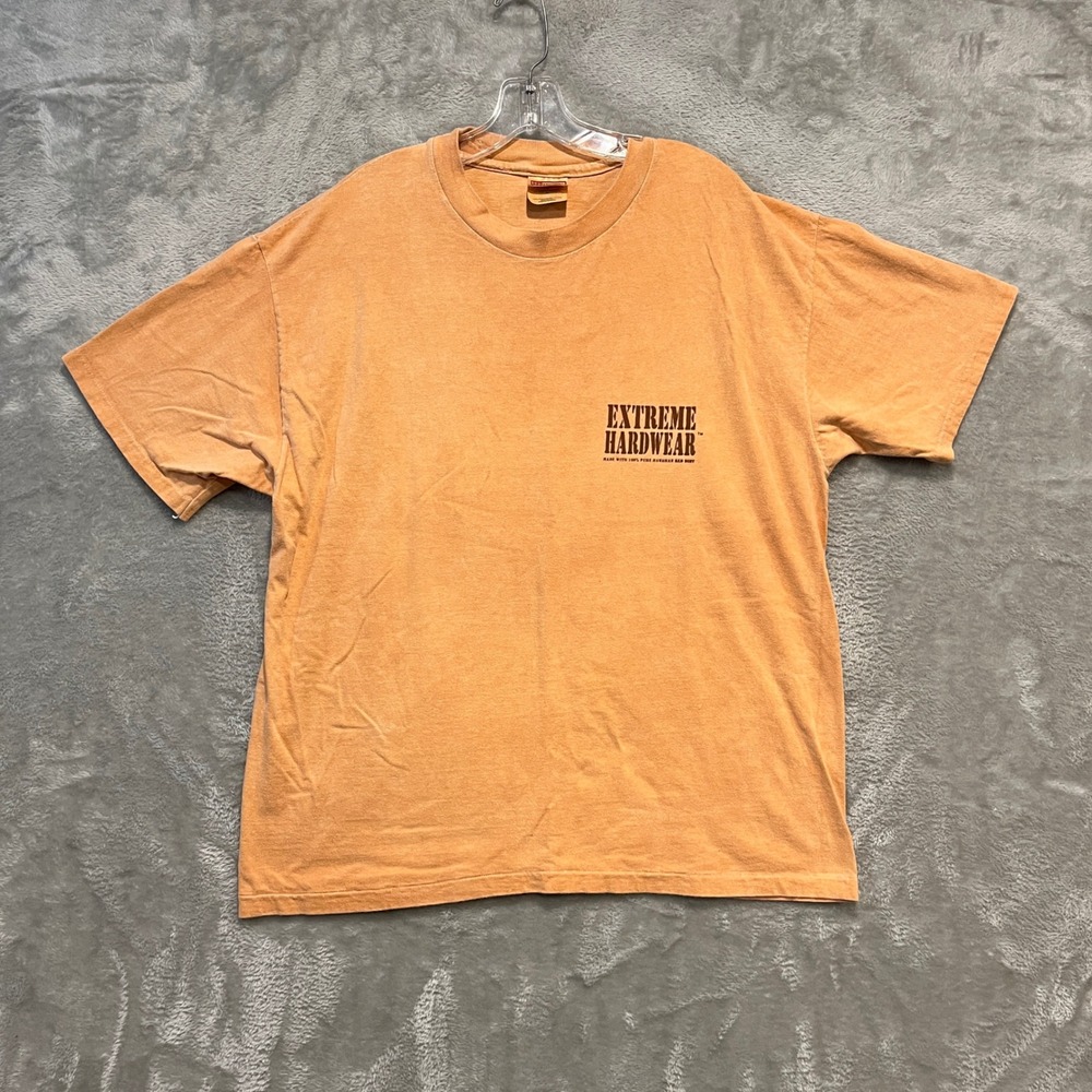 Vintage Red Dirt Hawaiian T-Shirt Hanes Extreme Hardwear Mens XL Orange Graphic